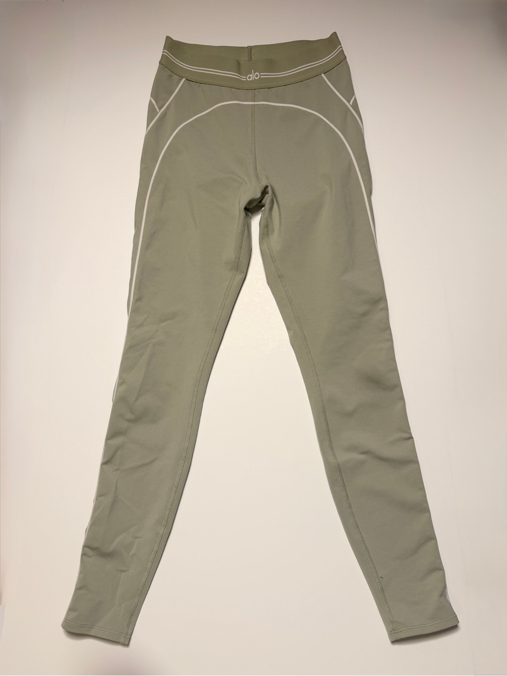Alo Yoga Airlift High-Waist Suit Up Leggings Limestone White